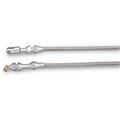 Lokar Hi-Tech Throttle Cable - Brushed Aluminum- 36 In. L30-TC1000TP36